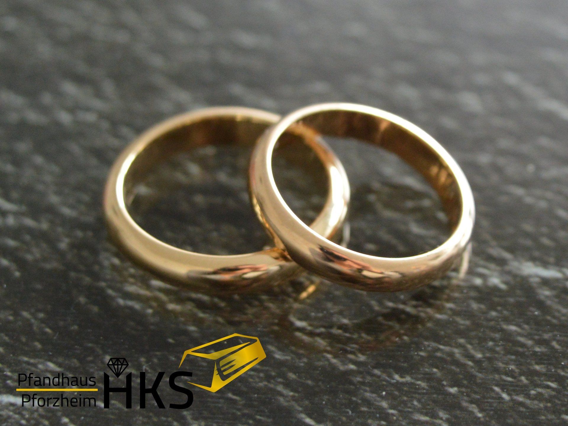 Trauringe Gold 750/- 1x Herrenring 6,35 gr / 1x Damenring 4,48 gr