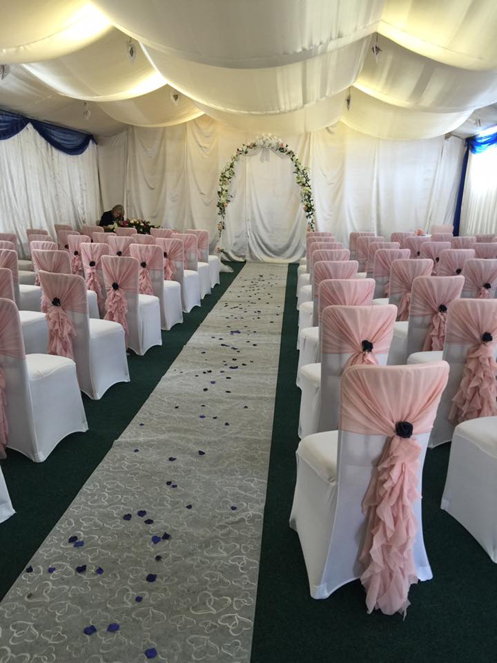 Function room bespoke wedding ceremony near Tewkesbury, Gloucestershire