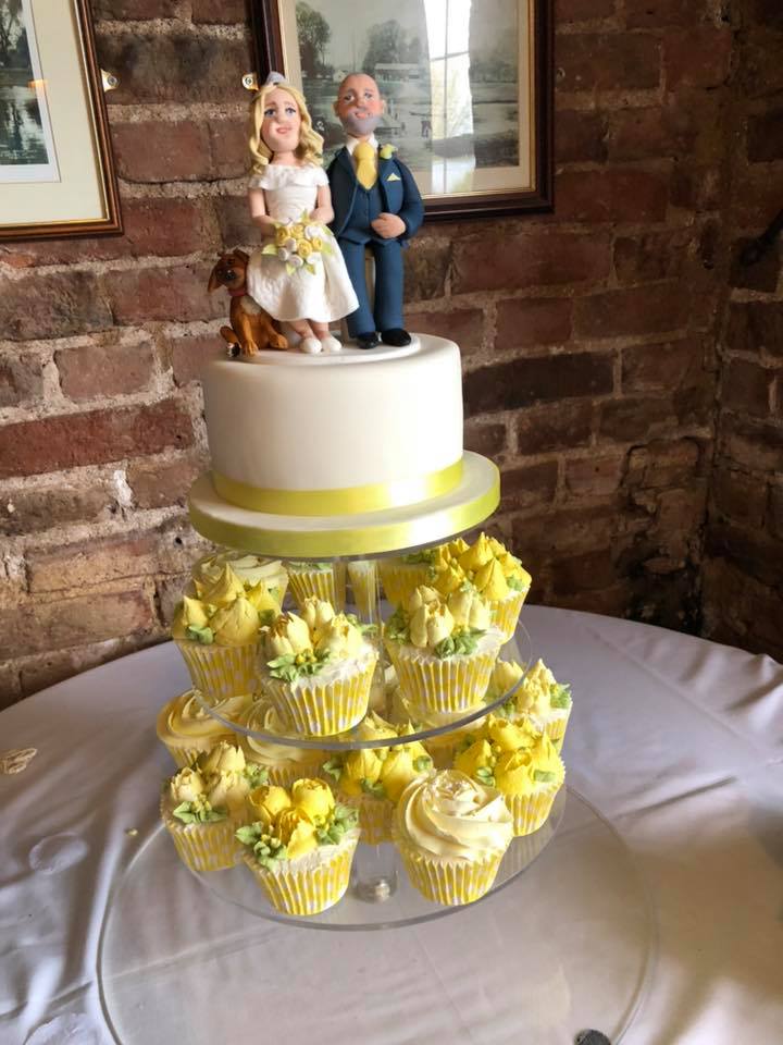 Wedding cake, bespoke wedding celebration near Tewkesbury, Gloucestershire