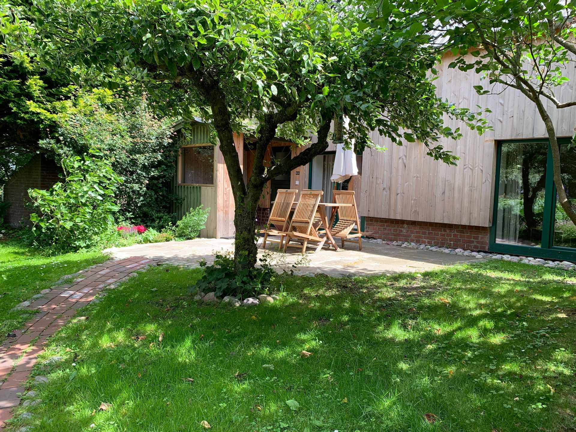 Sitzplatz Ferienhaus Peerhus Katingsiel