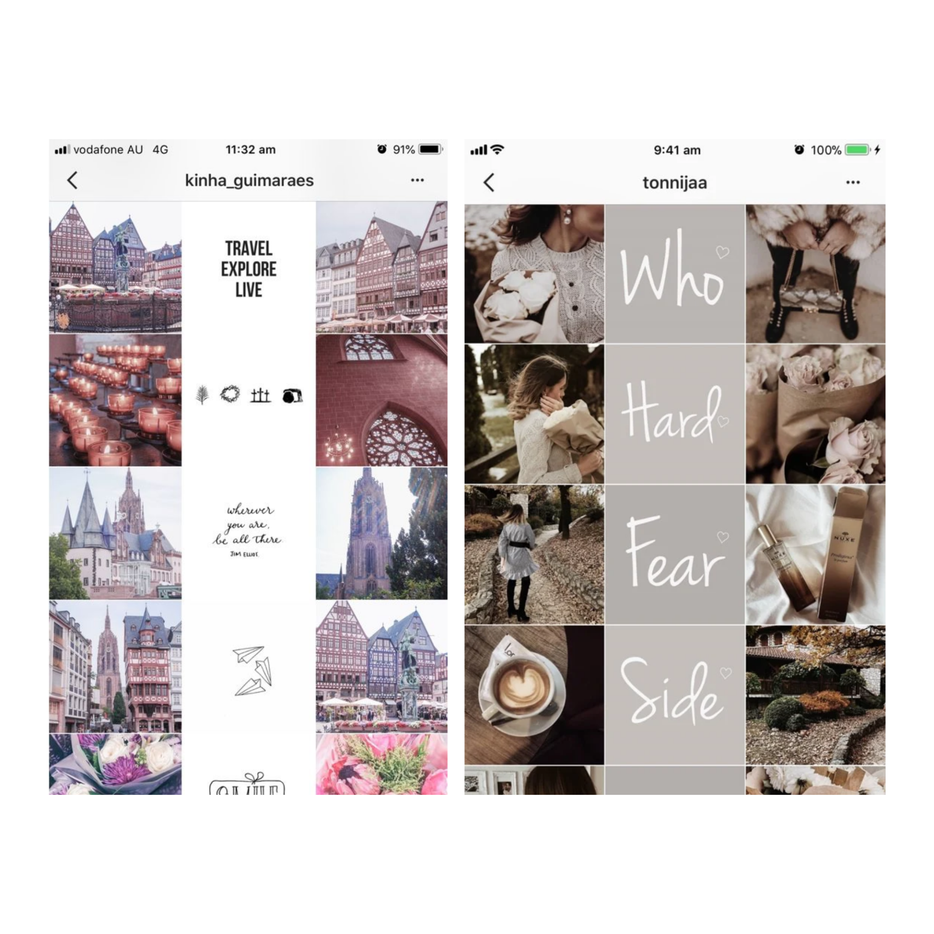 Ideas para el feed de Instagram