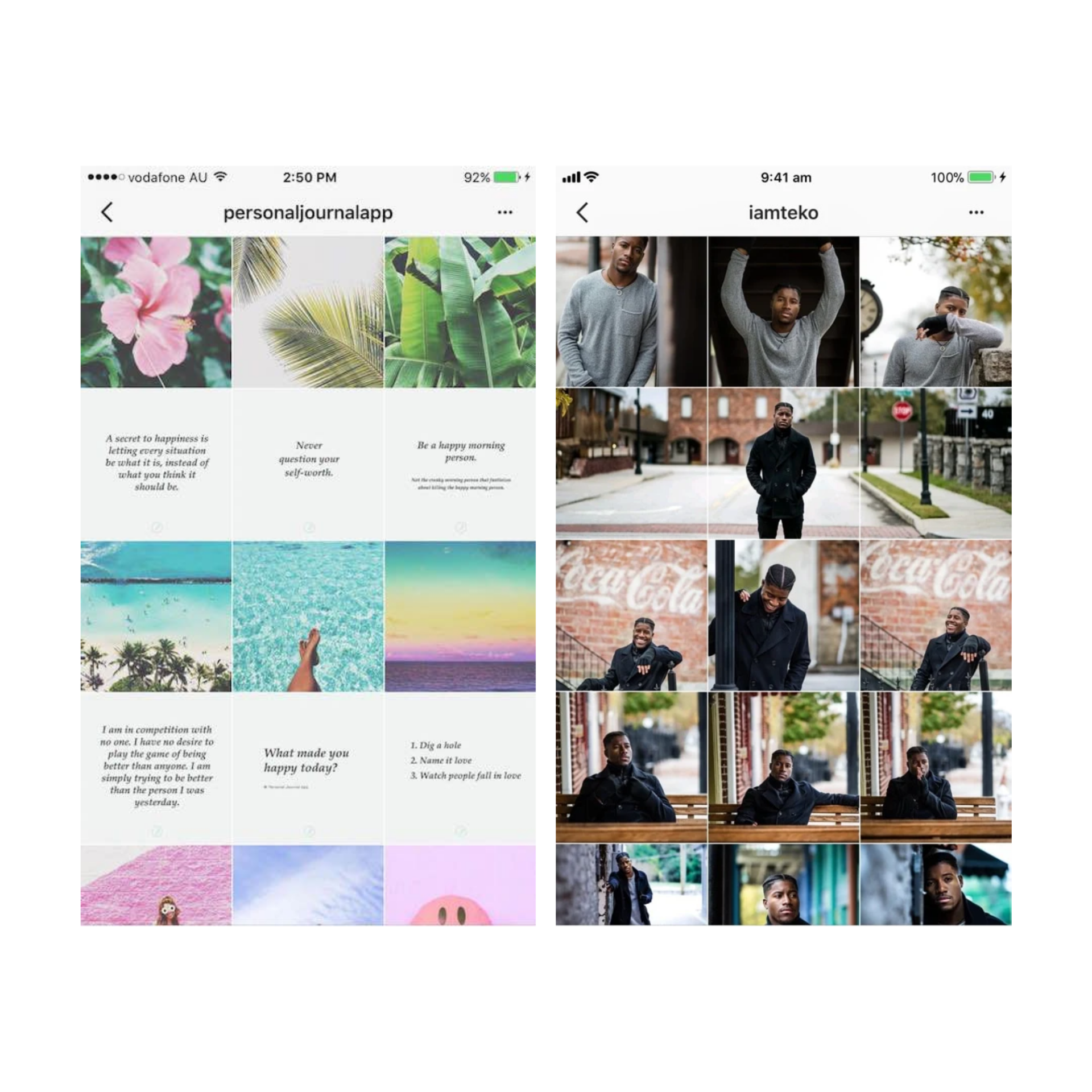 Ideas para el feed de Instagram