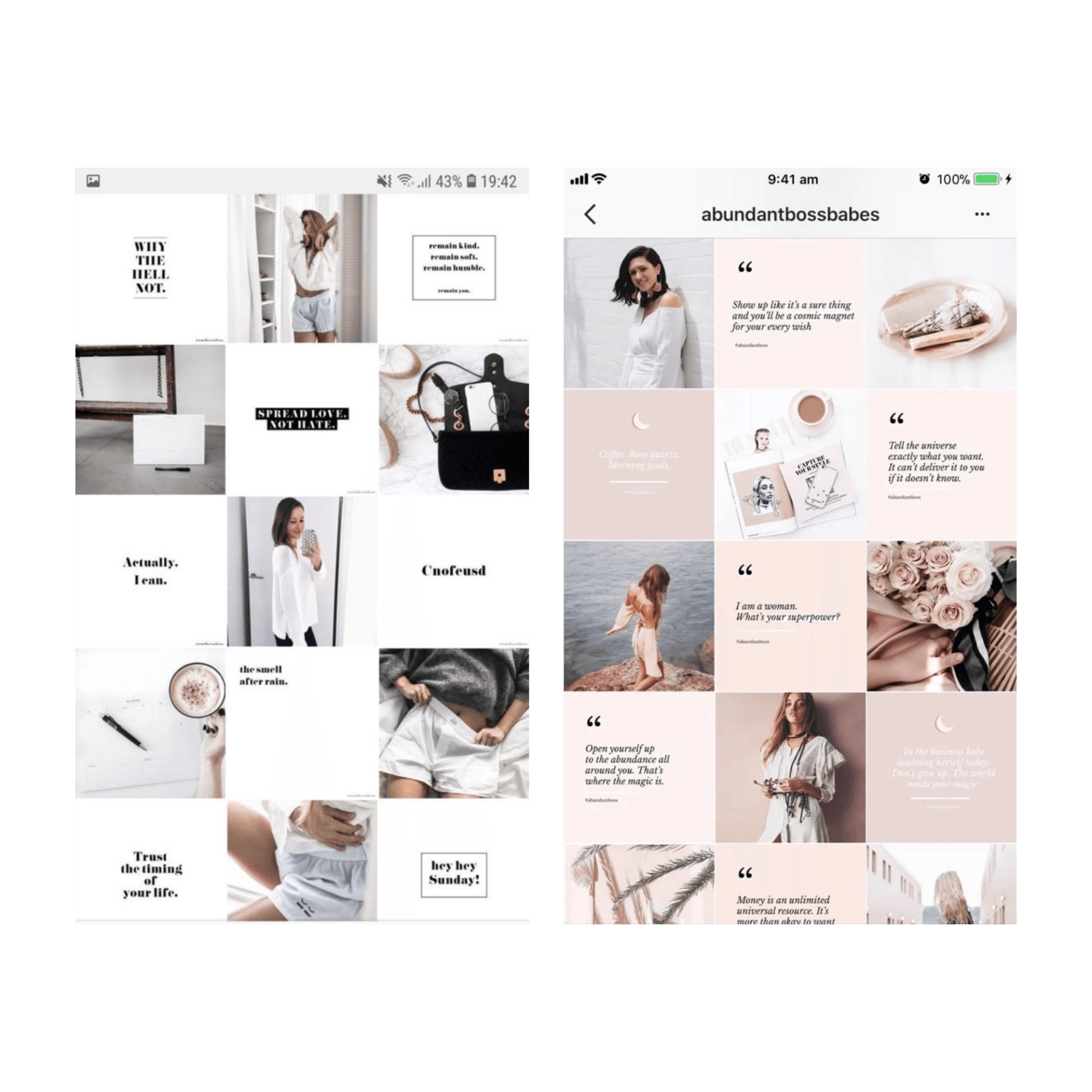Ideas para el feed de Instagram