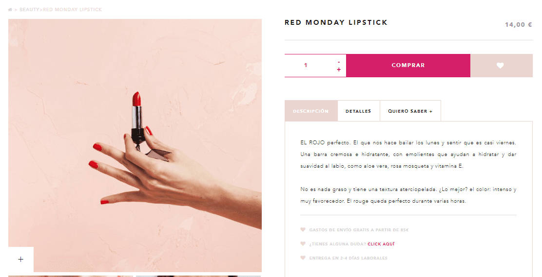 Redactar descripciones de productos