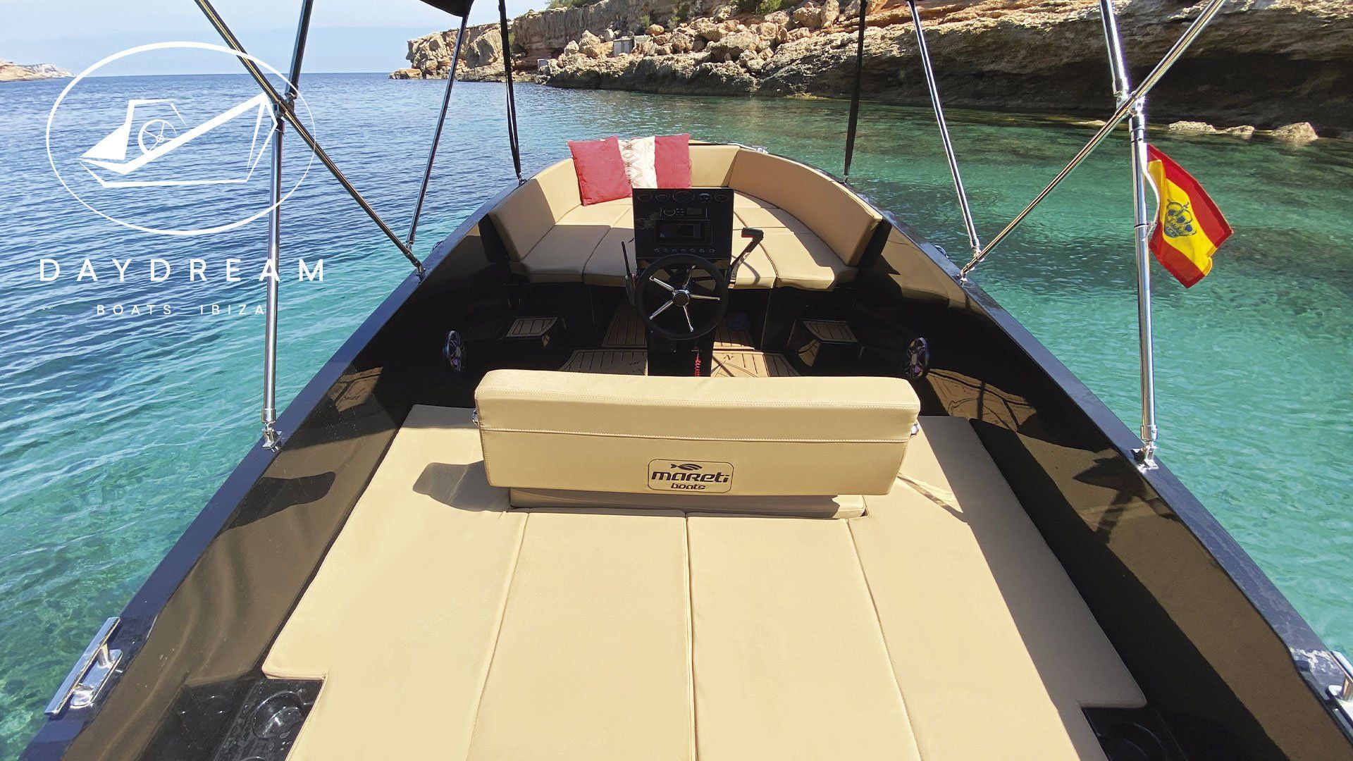 Barco con Titulin Ibiza