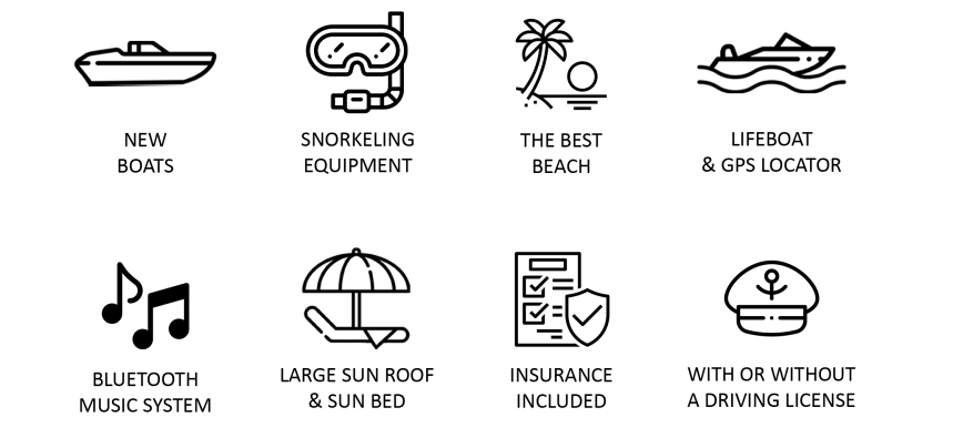 Bootsverleih in San Antonio