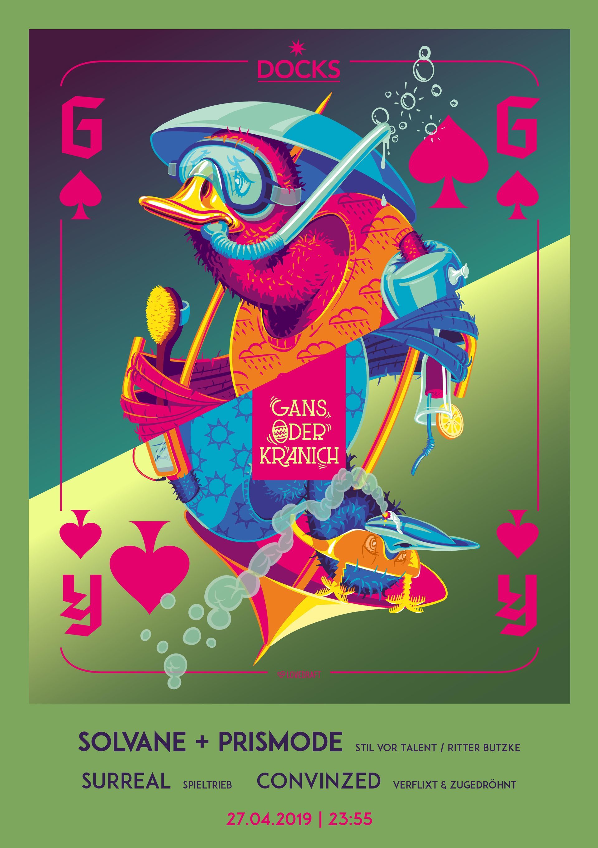 Plakatillustration für DOCKS Hamburg 2019 Plakatillustration für DOCKS Hamburg 2019