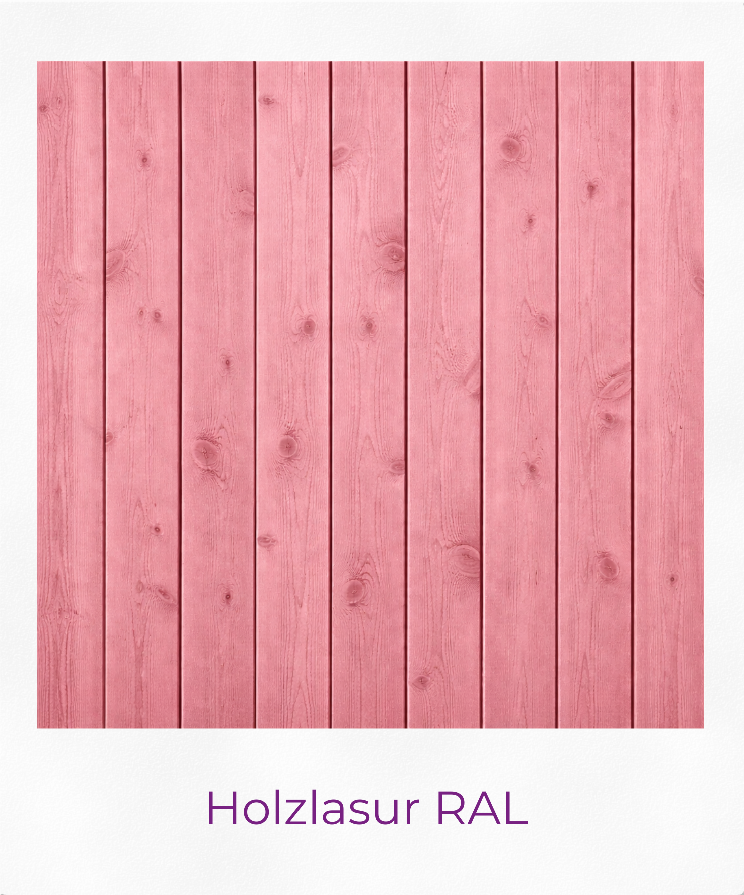 Produktgrafik Holzlasur als Polaroid