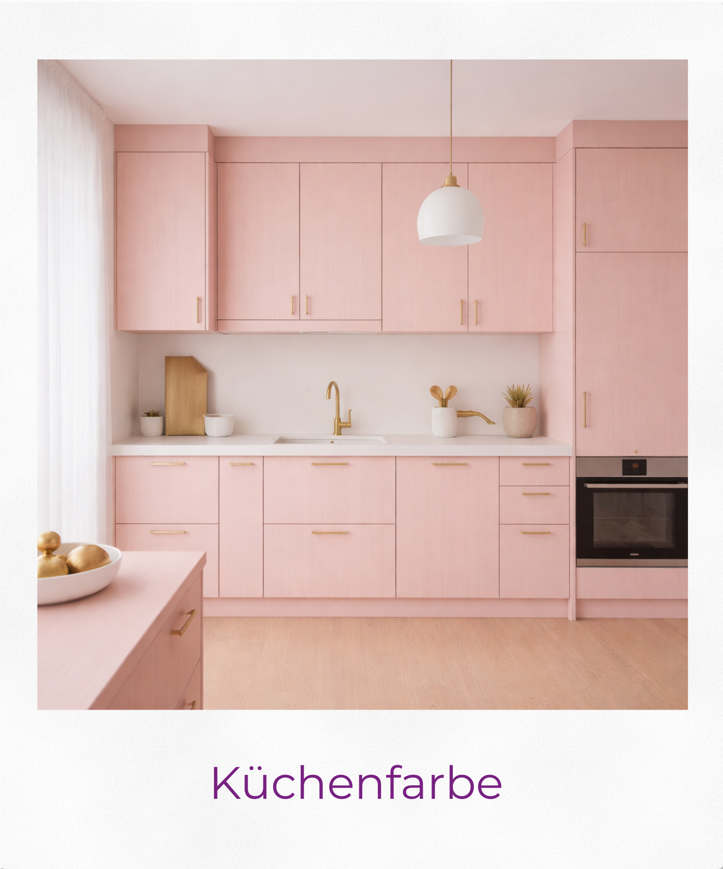 Produktgrafik Küchenfarbe als Polaroid