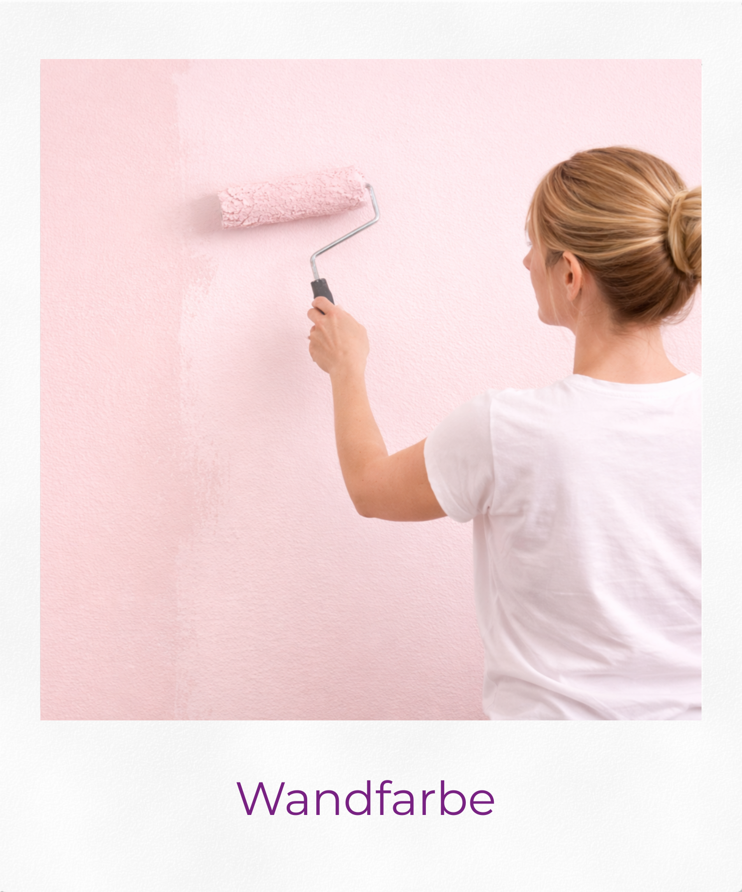 Produktgrafik Traummatt Innenwandfarbe als Polaroid