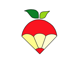 Logo Förderverein - Apfelbleistift