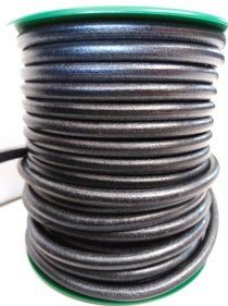 Metallic leather cord