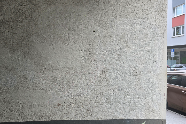 Rauputz ohne Graffiti