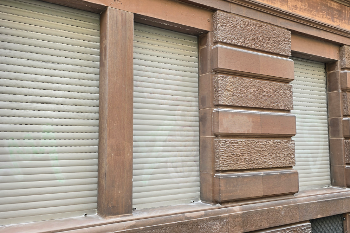 Rolläden ohne Graffiti