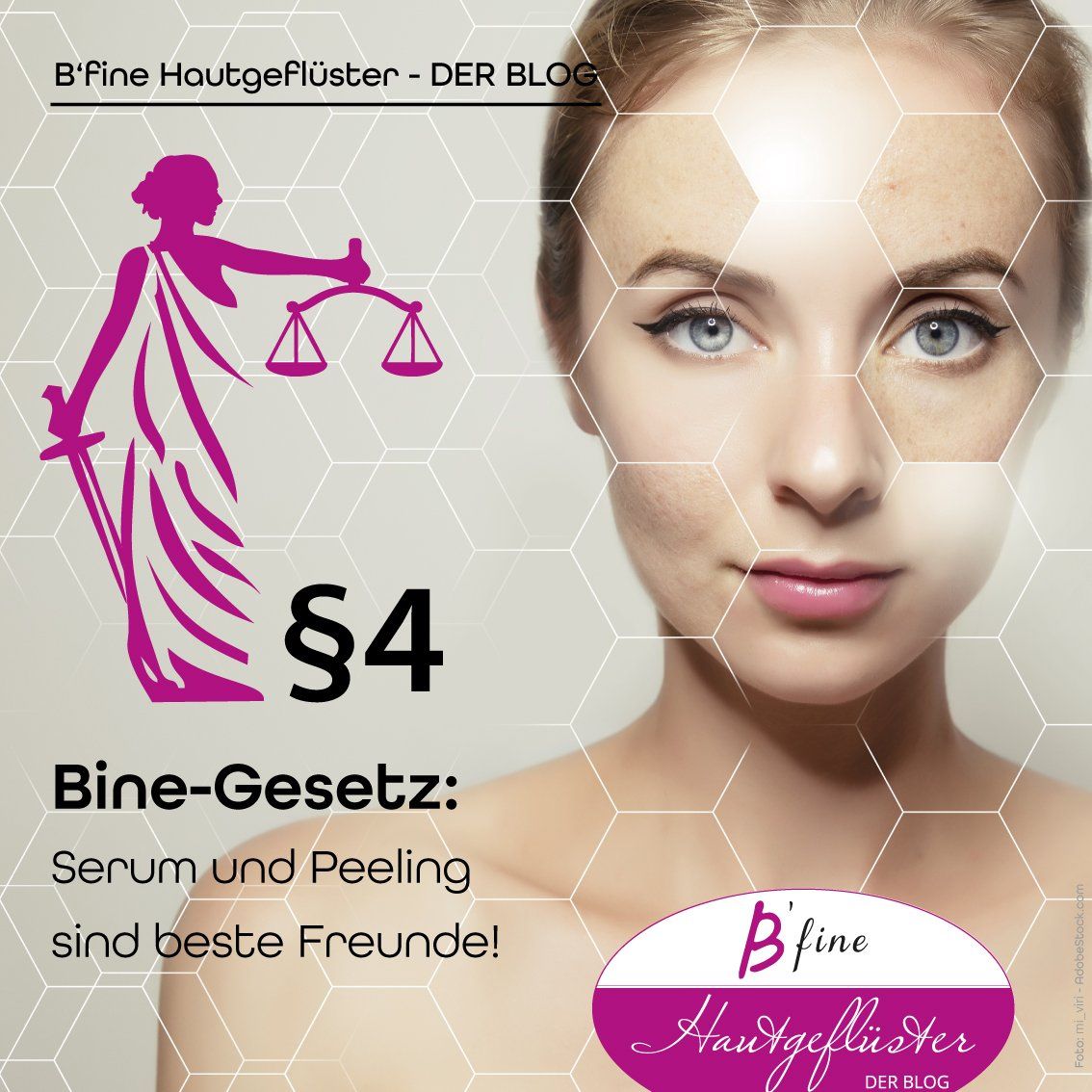 Gute Freund in der Kosmetik Serum und Peeling sind beste Freunde
