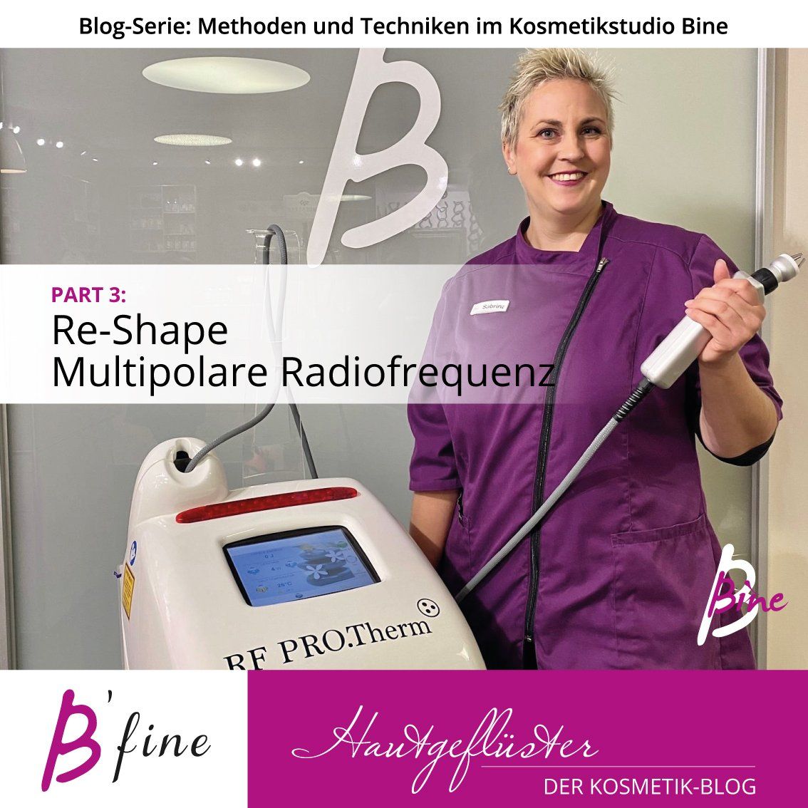 Moderne Technik in der Kosmetik Re-Shape Multipolare Radiofrequenz