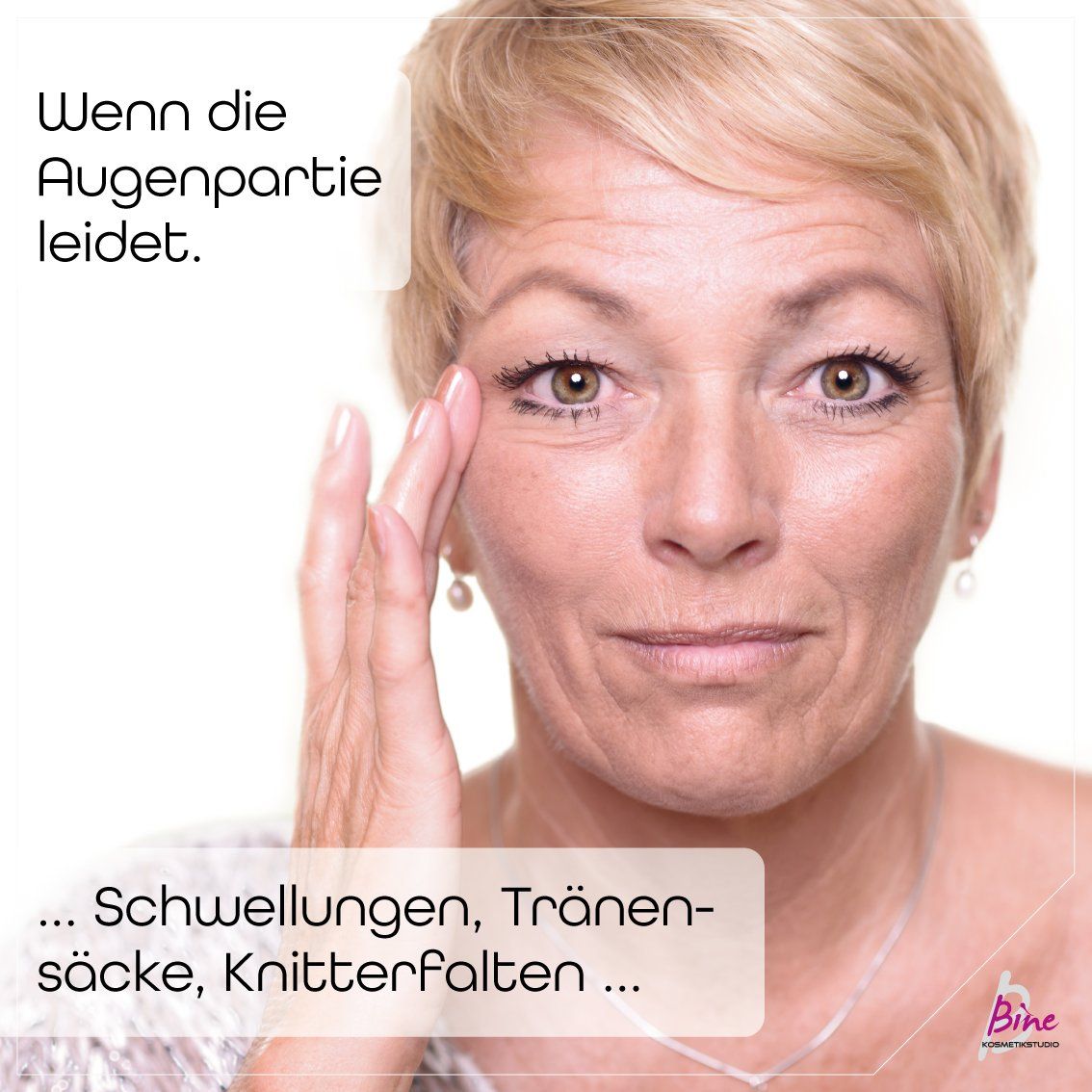 Schwellungen, Tränensäcke, Knitterfalten Schwellungen, Tränensäcke, Knitterfalten © Foto: Lars Zahner - Adobestock