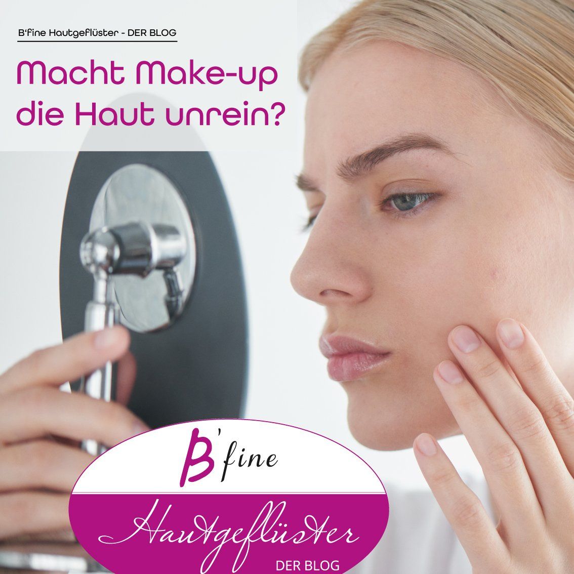 Macht Make-up die Haut unrein Unreine Haut durch Make-up?