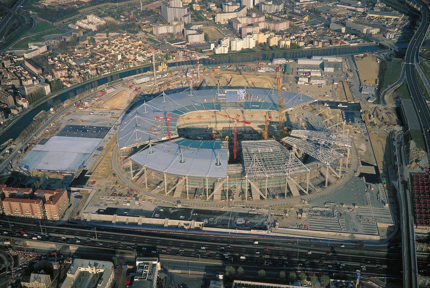 Construction du Stade de France