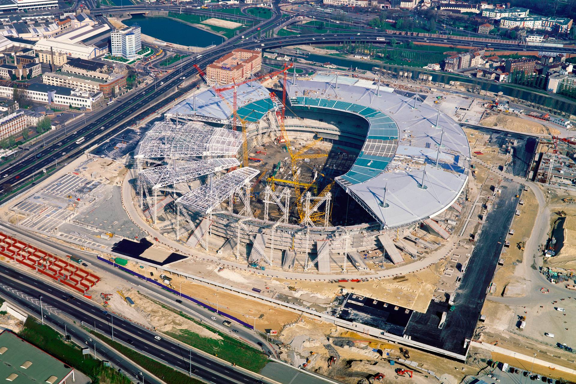 Construction du Stade de France