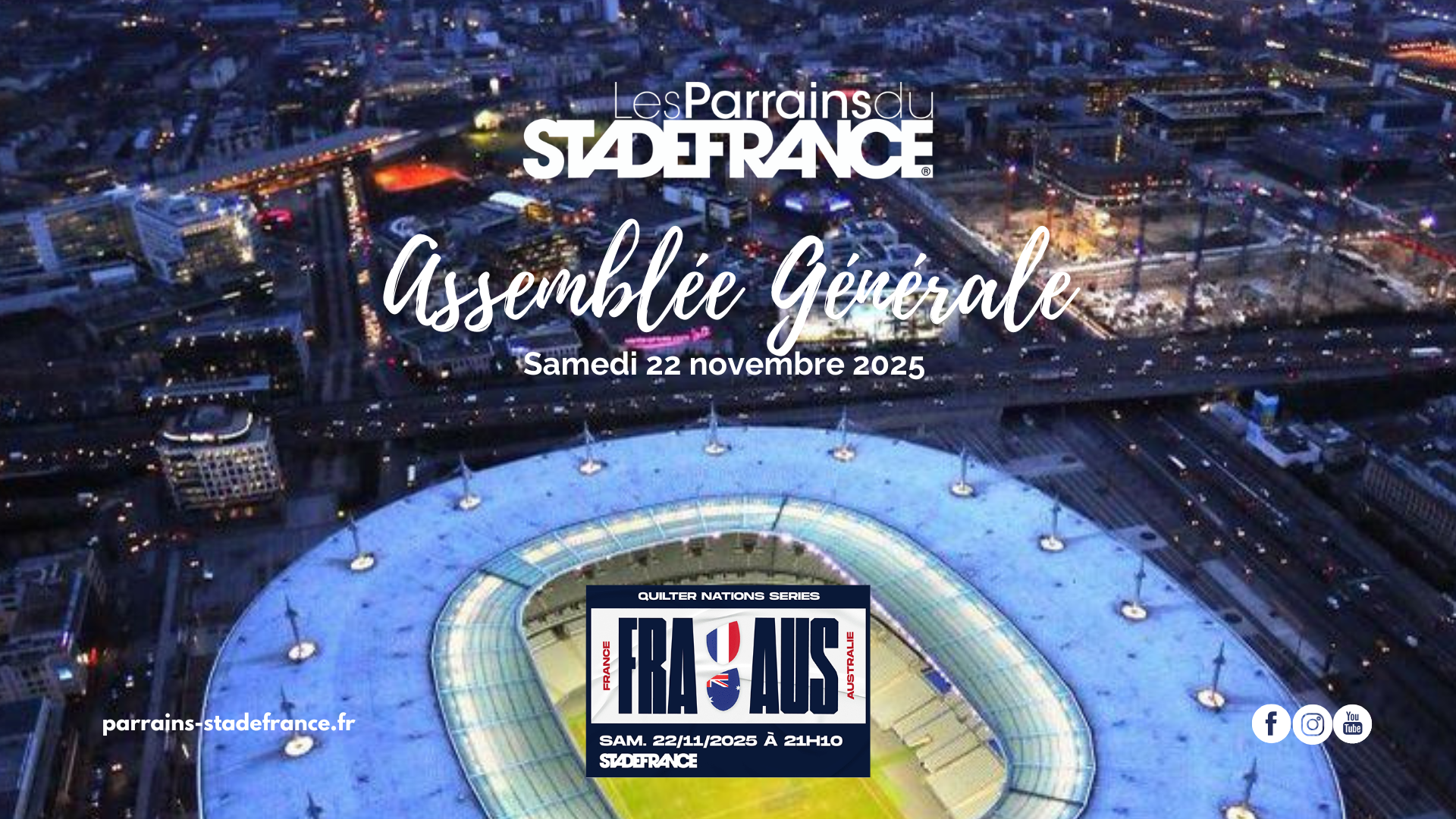 Assemblée générale - Samedi 22 novembre 2025 - PARRAINS-STADEFRANCE Assemblée générale - Samedi 22 novembre 2025 - PARRAINS-STADEFRANCE