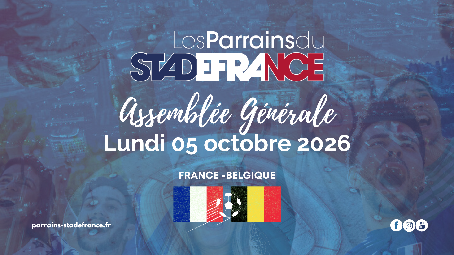 Assemblée générale - Lundi 05 octobre 2026 - PARRAINS-STADEFRANCE