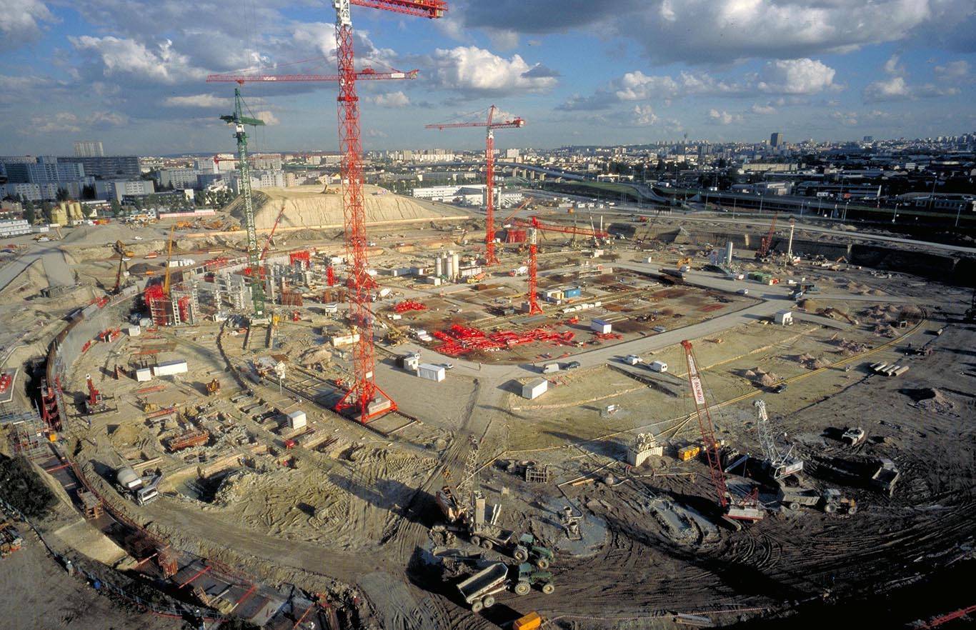 Construction du Stade de France