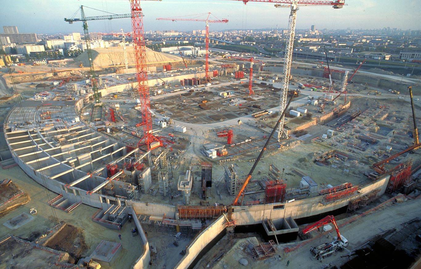 Construction du Stade de France