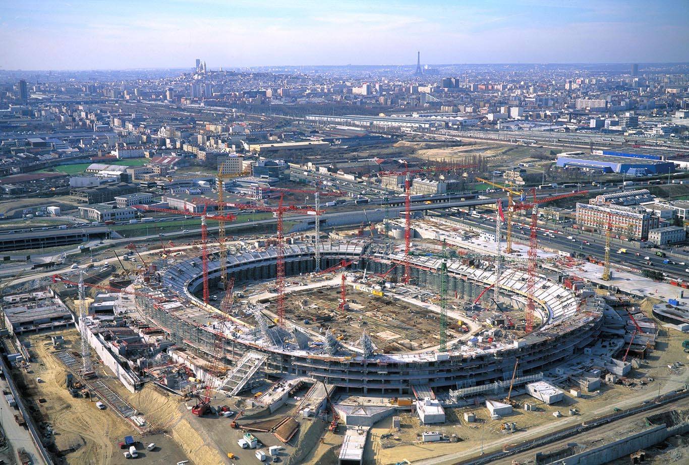 Construction du Stade de France