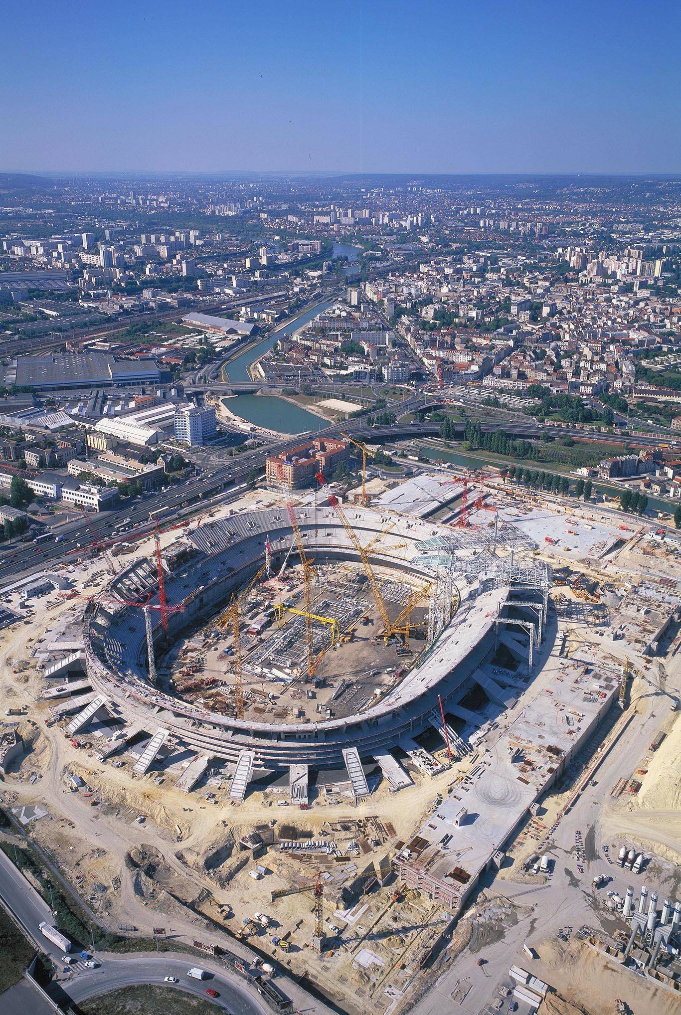 Construction du Stade de France