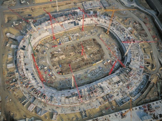 Construction du Stade de France