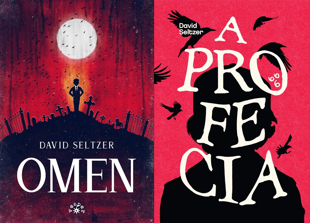 Book covers to Poland's first edition of The Omen published 2018 and Brazil's second edition, 2020.