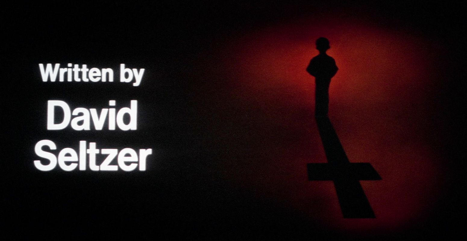 The Omen main title card for David Seltzer reads, 