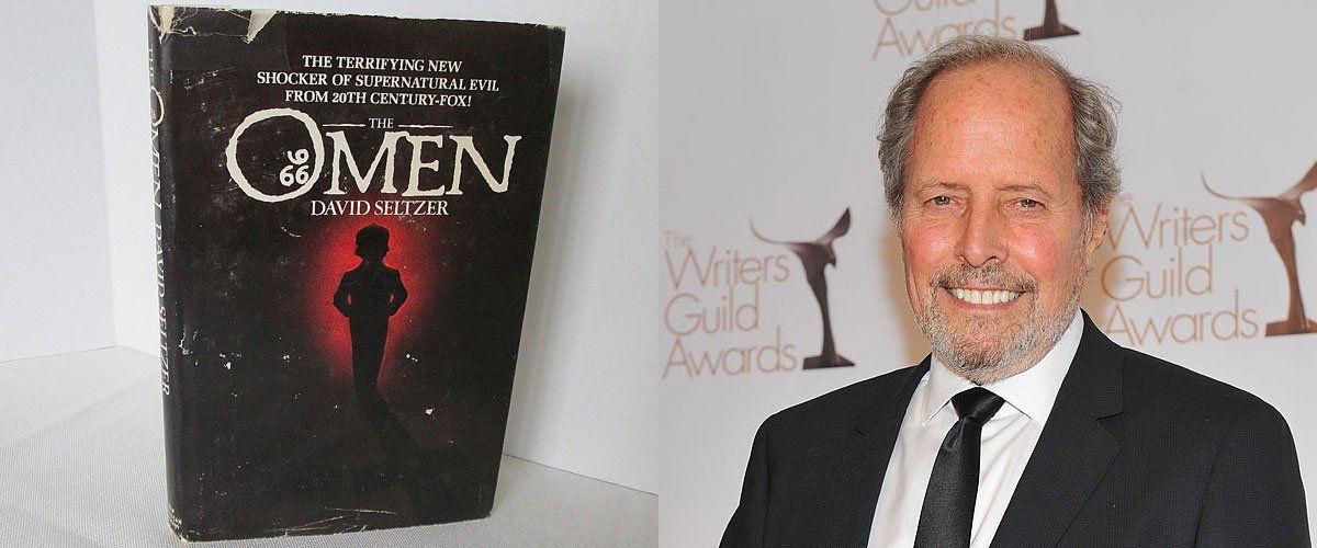 Picture of The Omen novelization and its author, David Seltzer