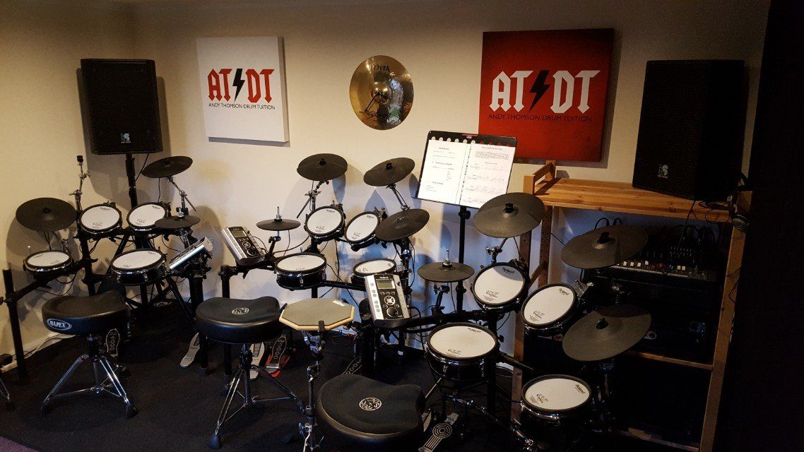 Andy Thomson drum studio