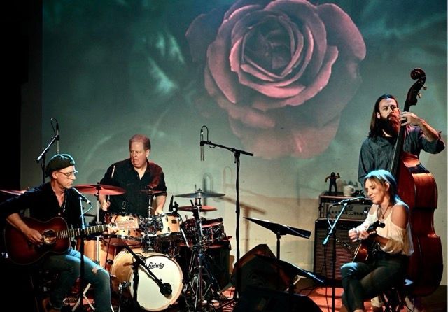 The Ducharme-Jones Band rocks out on stage