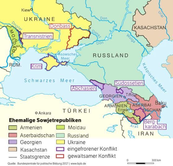 Fragen der Sicherheit in Eurasien: Die selbsternannten Republiken im postsowjetischen Raum.