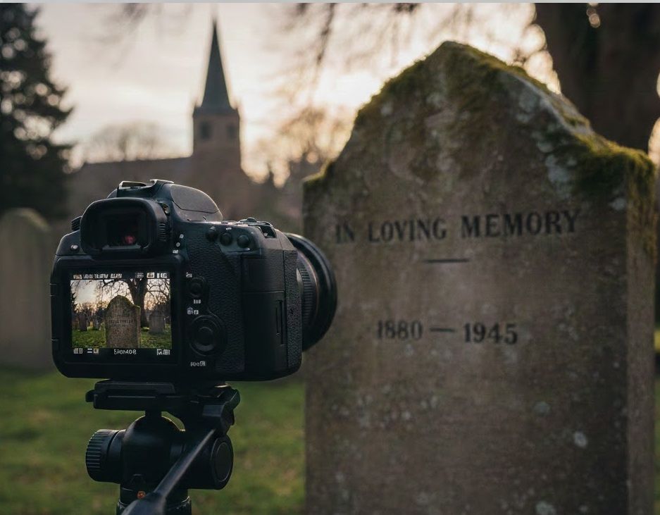 PRISE DE PHOTO DE NETTOYAGE DE TOMBE EN ALSACE