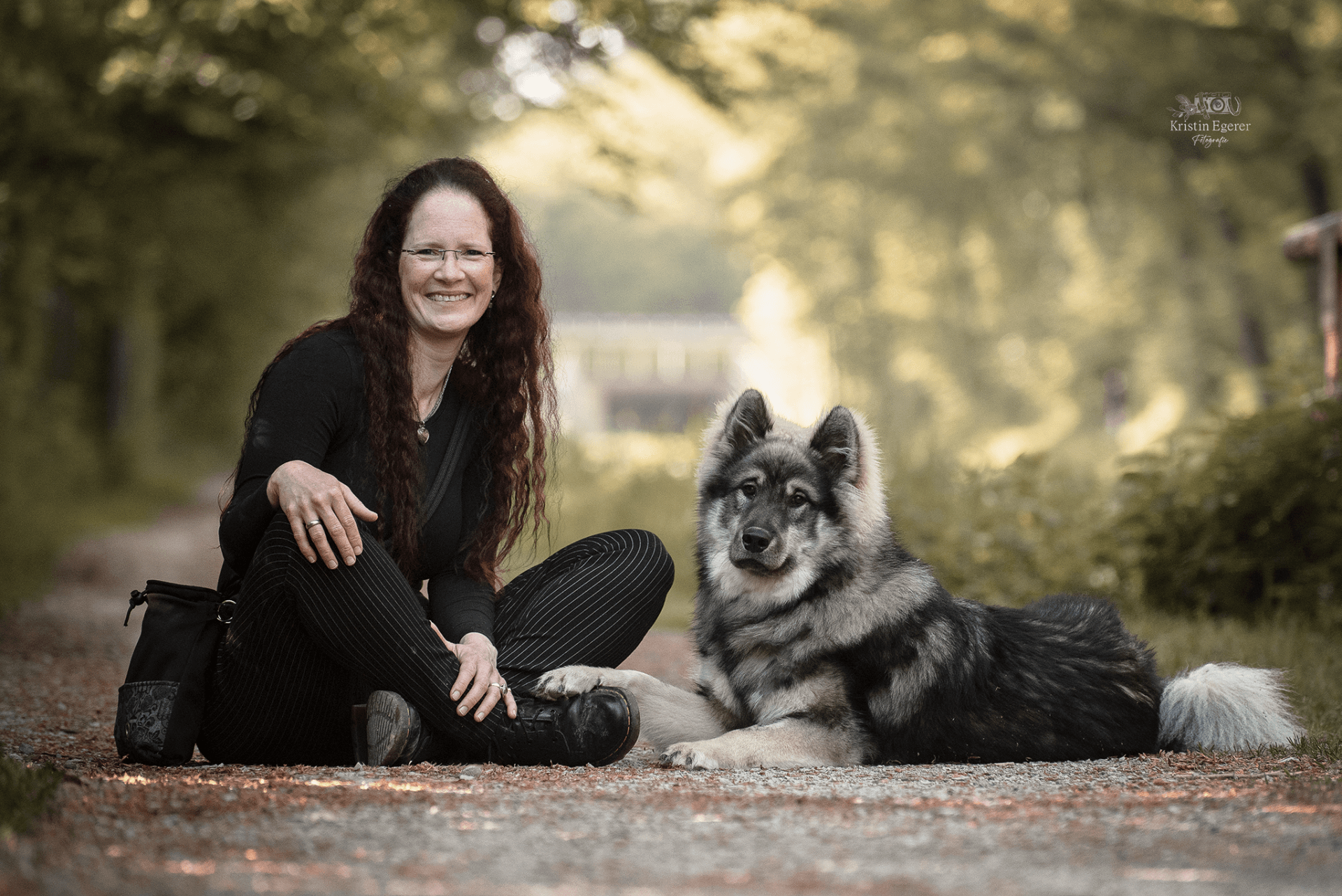 Eurasier Capone-Groll vom lerchensporn mit Frauchen