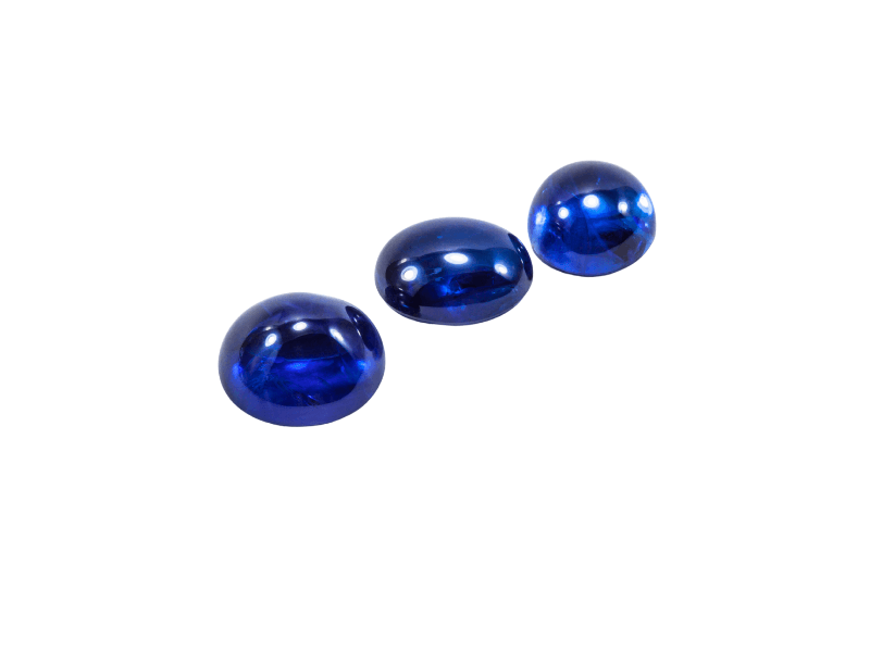 saphir cabochons