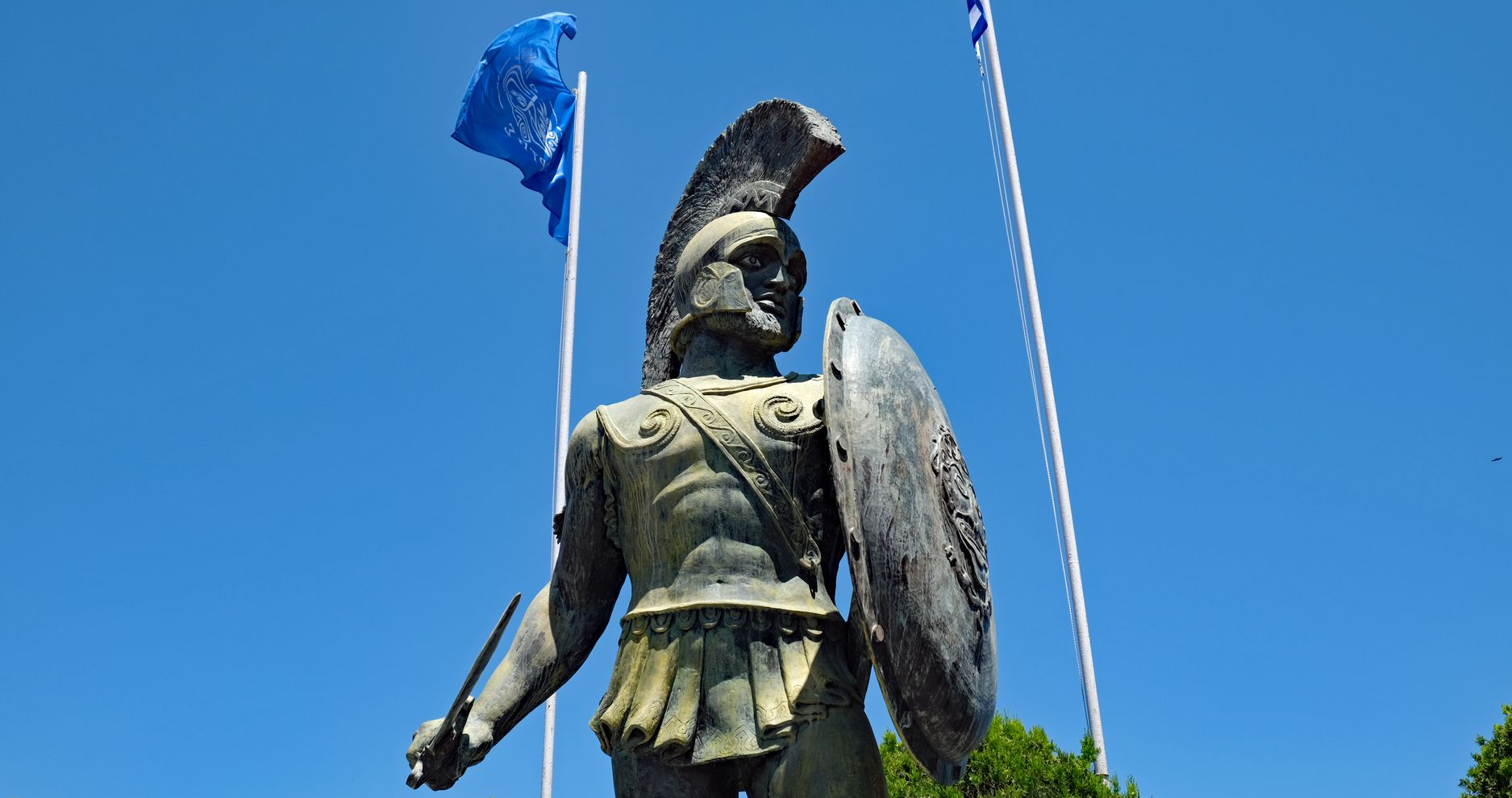 Leonidas-Statue in Sparta