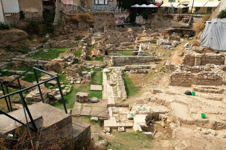Athen Ausgrabungen Stoa Poikile kavalierstour