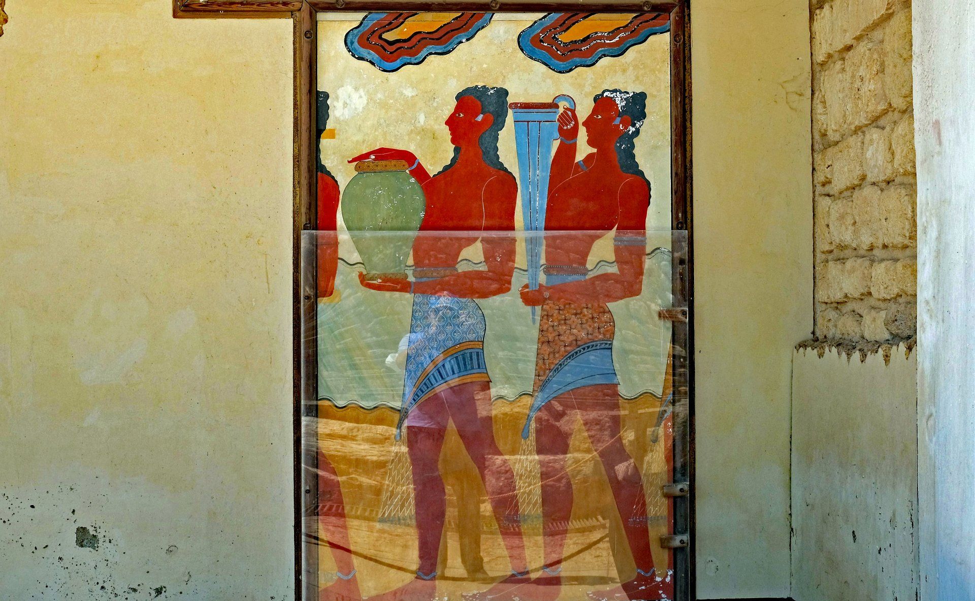 Knossos Südpropyläen Prozessionsfresko