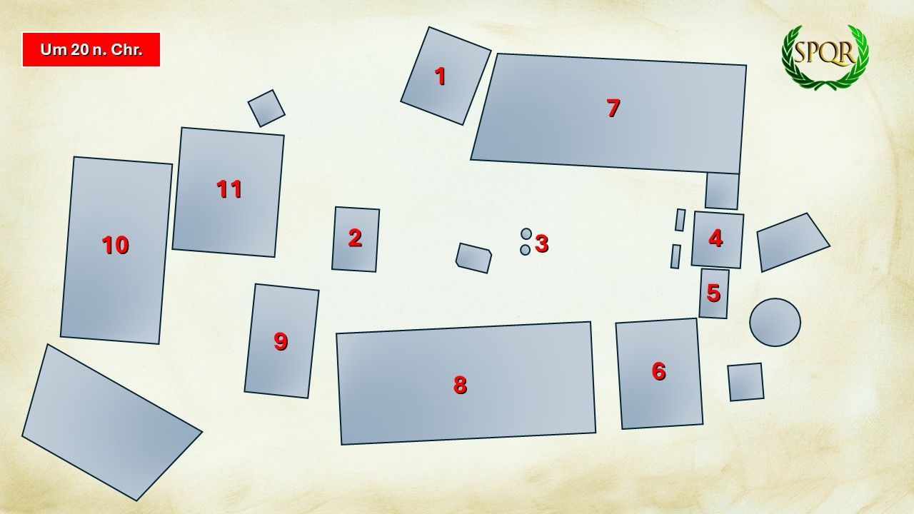 Forum Romanum um 20 n. Chr.