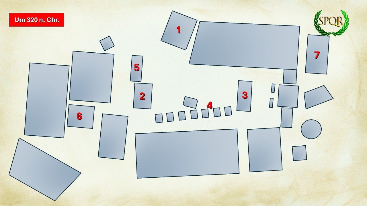 Forum Romanum um 320 n. Chr.