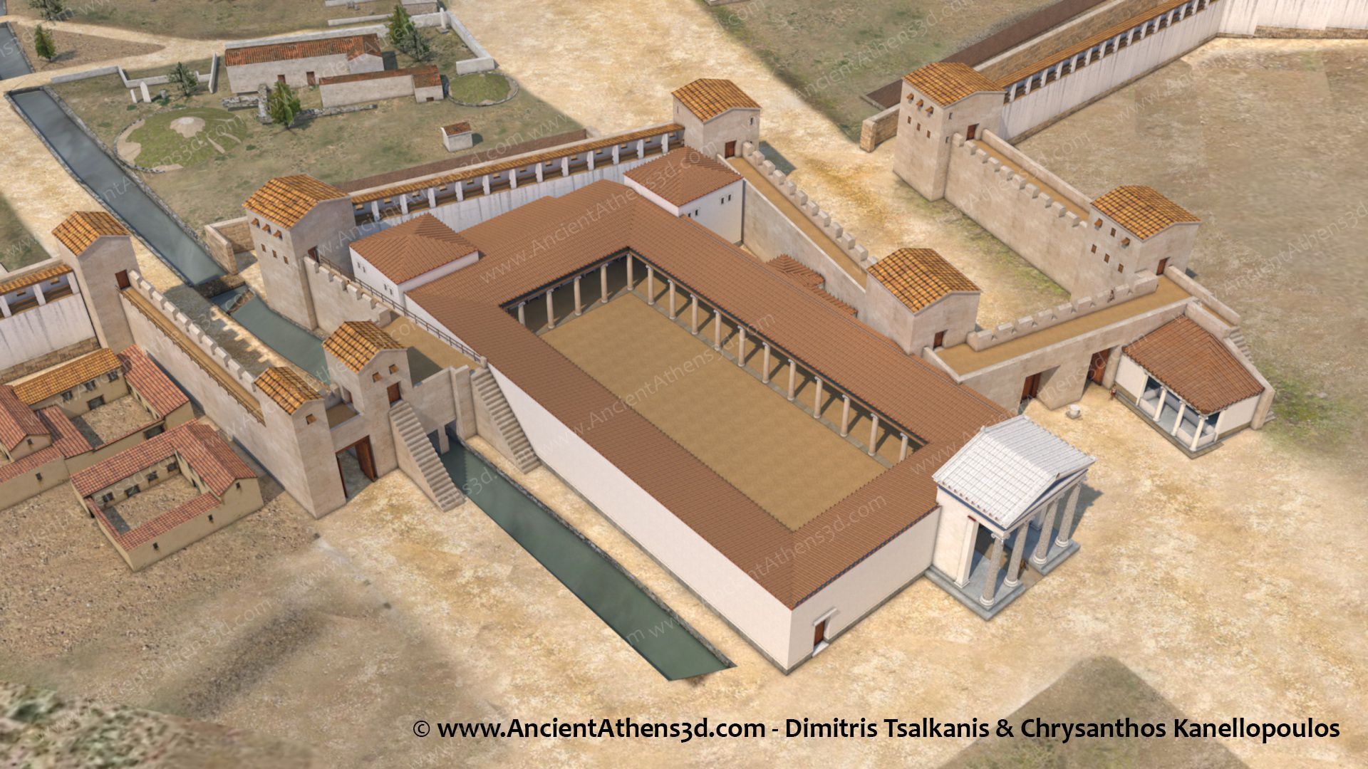 © Bild: Dimitrios Tsalkanis: ancientathens3d.com
