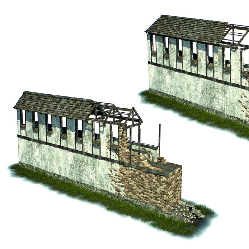 Lehmziegelmauer (Rekonstruktion)