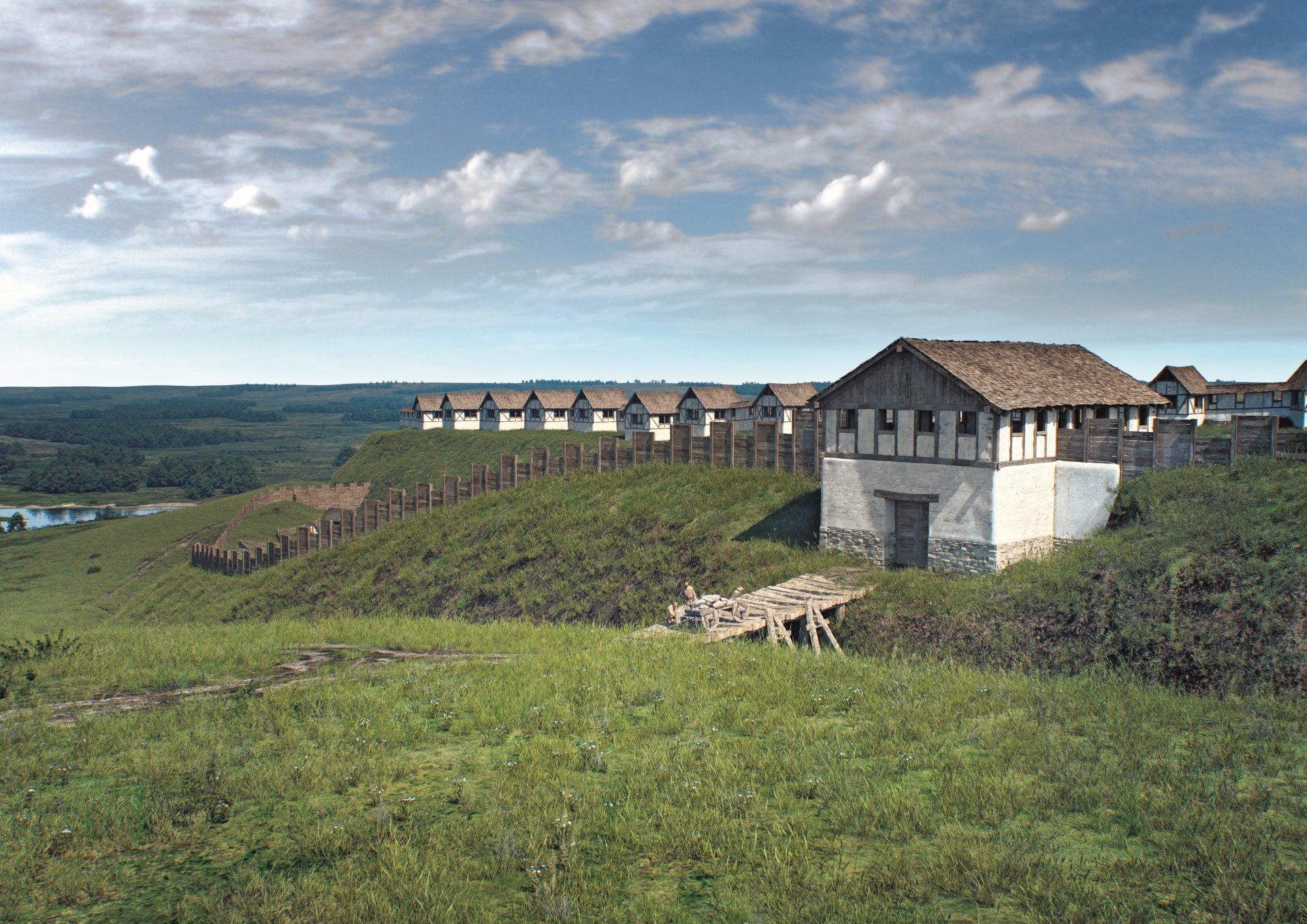 © Landesamt für Denkmalpflege im Regierungspräsidium Stuttgart/Grafik: Faber Courtial. Heuneburg monumentales Steintor