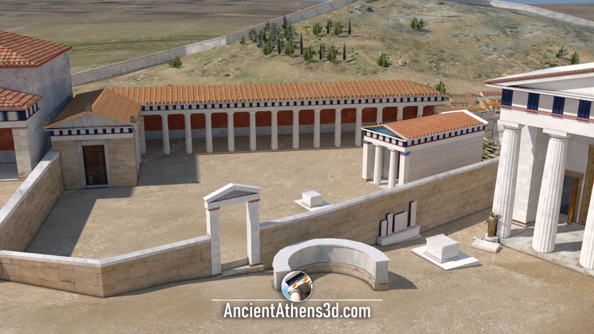 © Bild: Dimitrios Tsalkanis: ancientathens3d.com