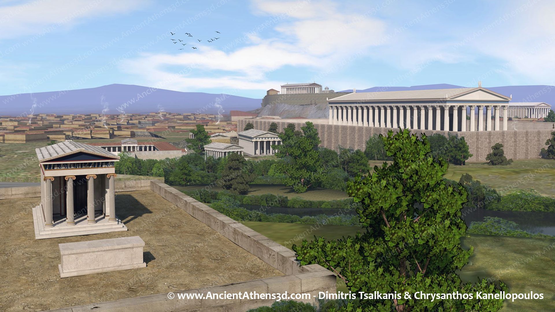 © Bild: Dimitrios Tsalkanis: ancientathens3d.com